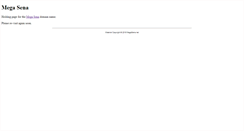 Desktop Screenshot of megasena.net